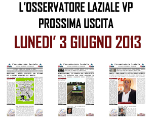 PROSSIMA USCITA 3 GIUGNO 2013